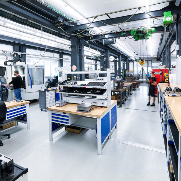 Manufacturing area at Pfletschinger & Gauch in Plochingen, Germany